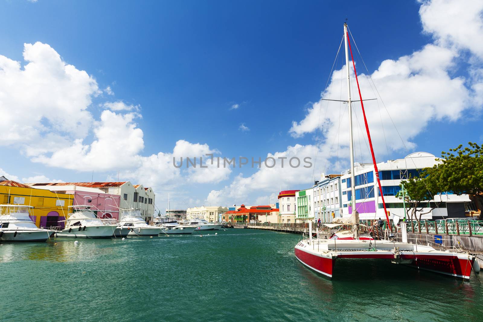 Bridgetown sea canal in Barbados by fyletto