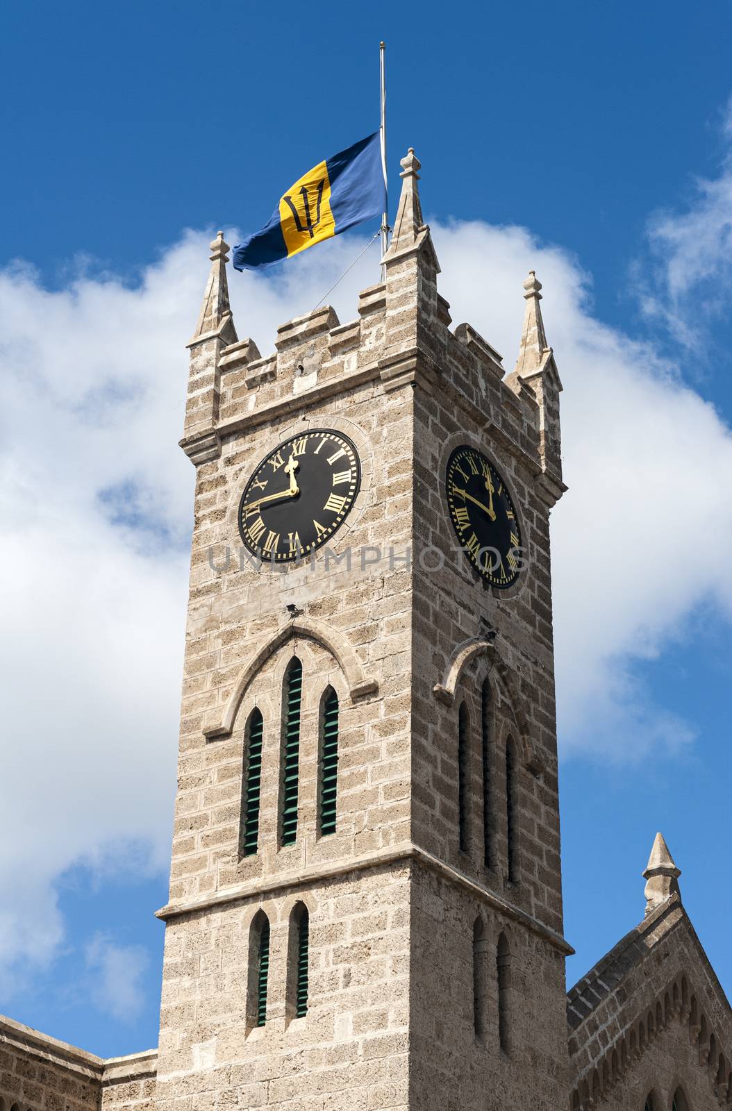 Parliament clocktower in Bridgetown in Barbados by fyletto