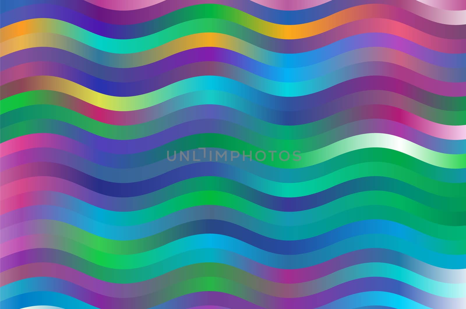 colorful waves blue magenta and green background
