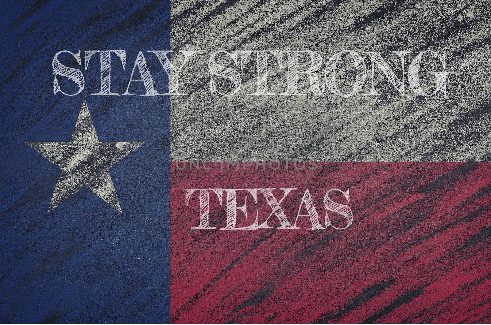 Texas ,flag illustration. Coronavirus danger area, quarantined country. Stay strong. by CreativePhotoSpain