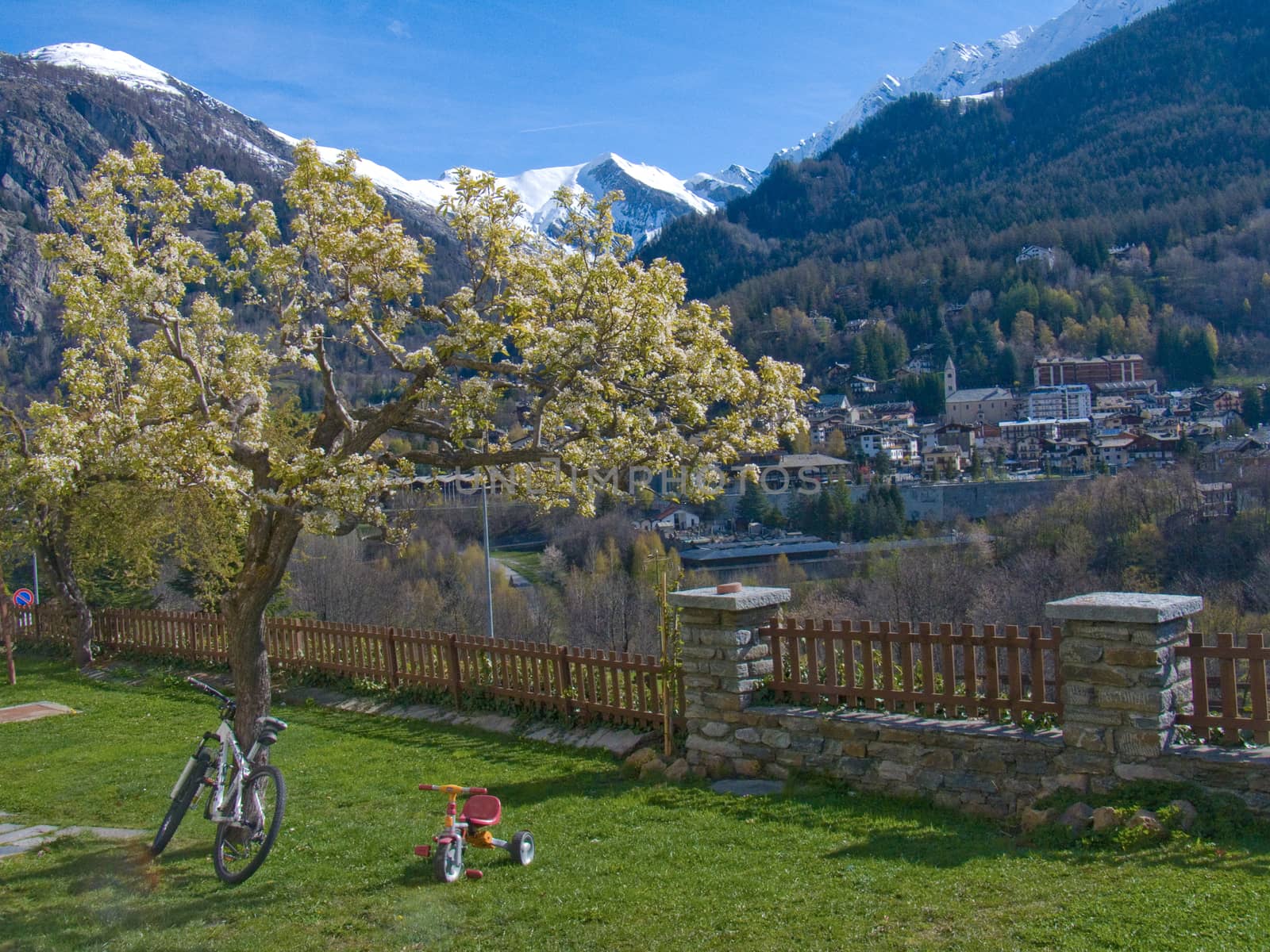 italian alps landscape by bertrand