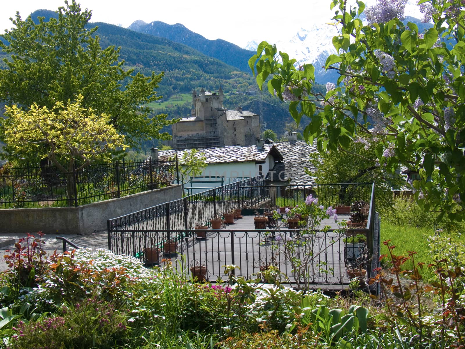 italian alps landscape by bertrand