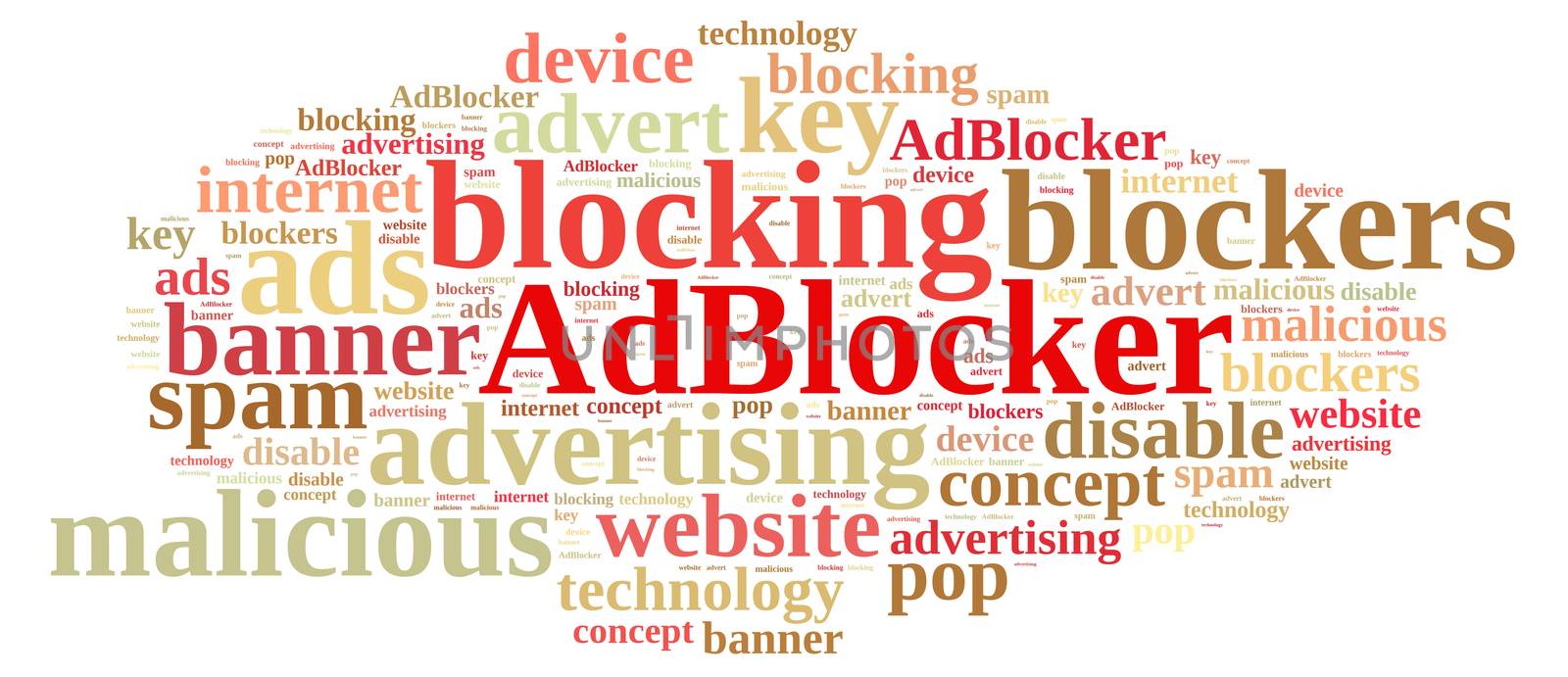 Word cloud on ad blockers. by CreativePhotoSpain