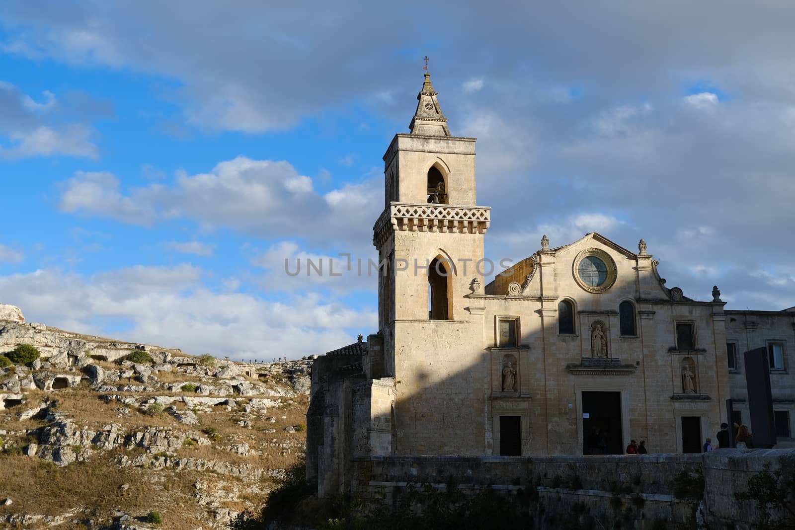 Church of San Pietro Caveoso in Matera. In the background the Mo by Paolo_Grassi