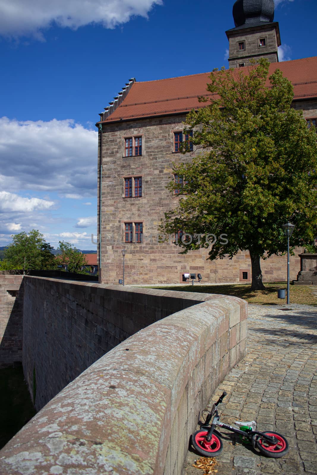 Observation deck of an old castle in Germany. Beautiful views by AnatoliiFoto
