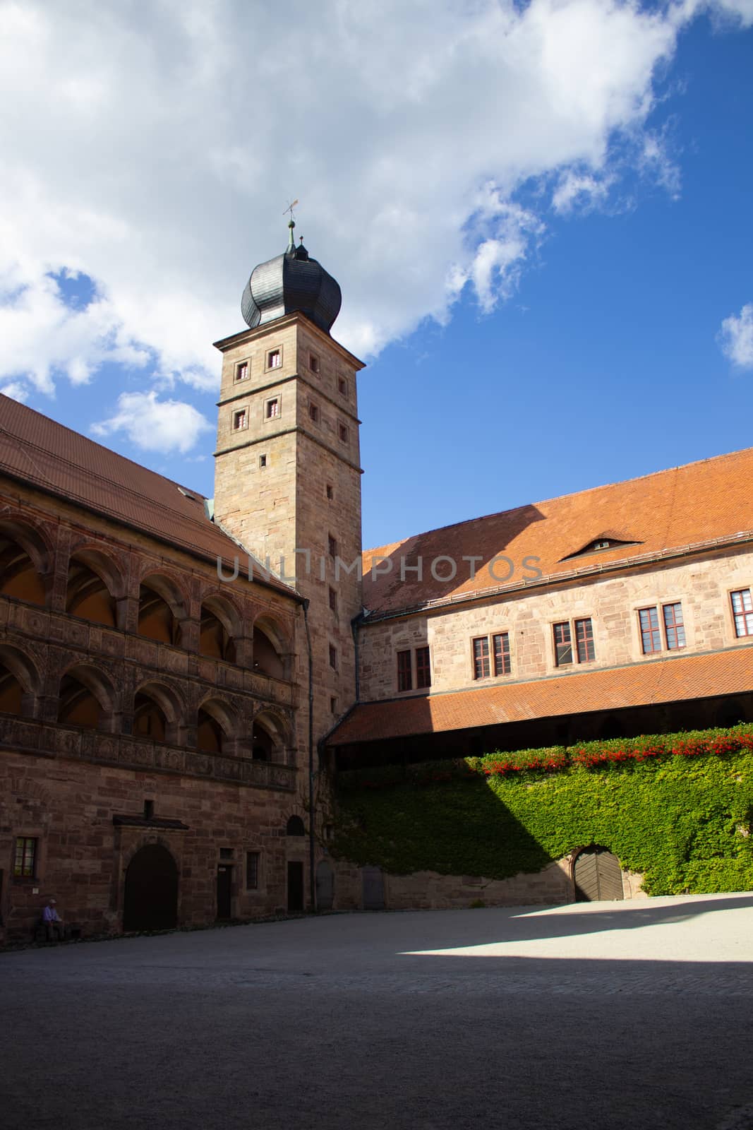 Observation deck of an old castle in Germany. Beautiful views by AnatoliiFoto