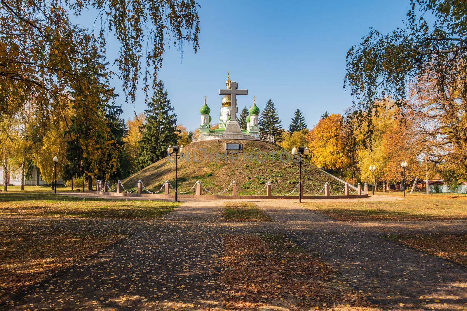 Poltava Battle. Brothery Grave of 1354 Russian Warriors in the territory state Historical and Cultural Reserve The Field of the Great Poltava Battle, UKRAINE