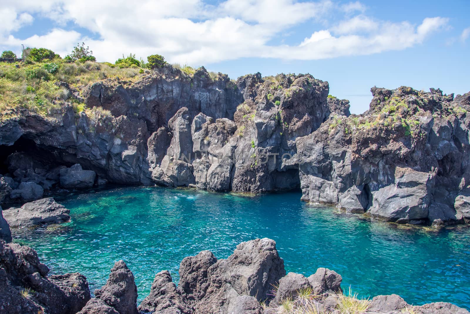 Walk on the Azores archipelago. Discovery of the island of Pico, Azores. Portugal. Madalena