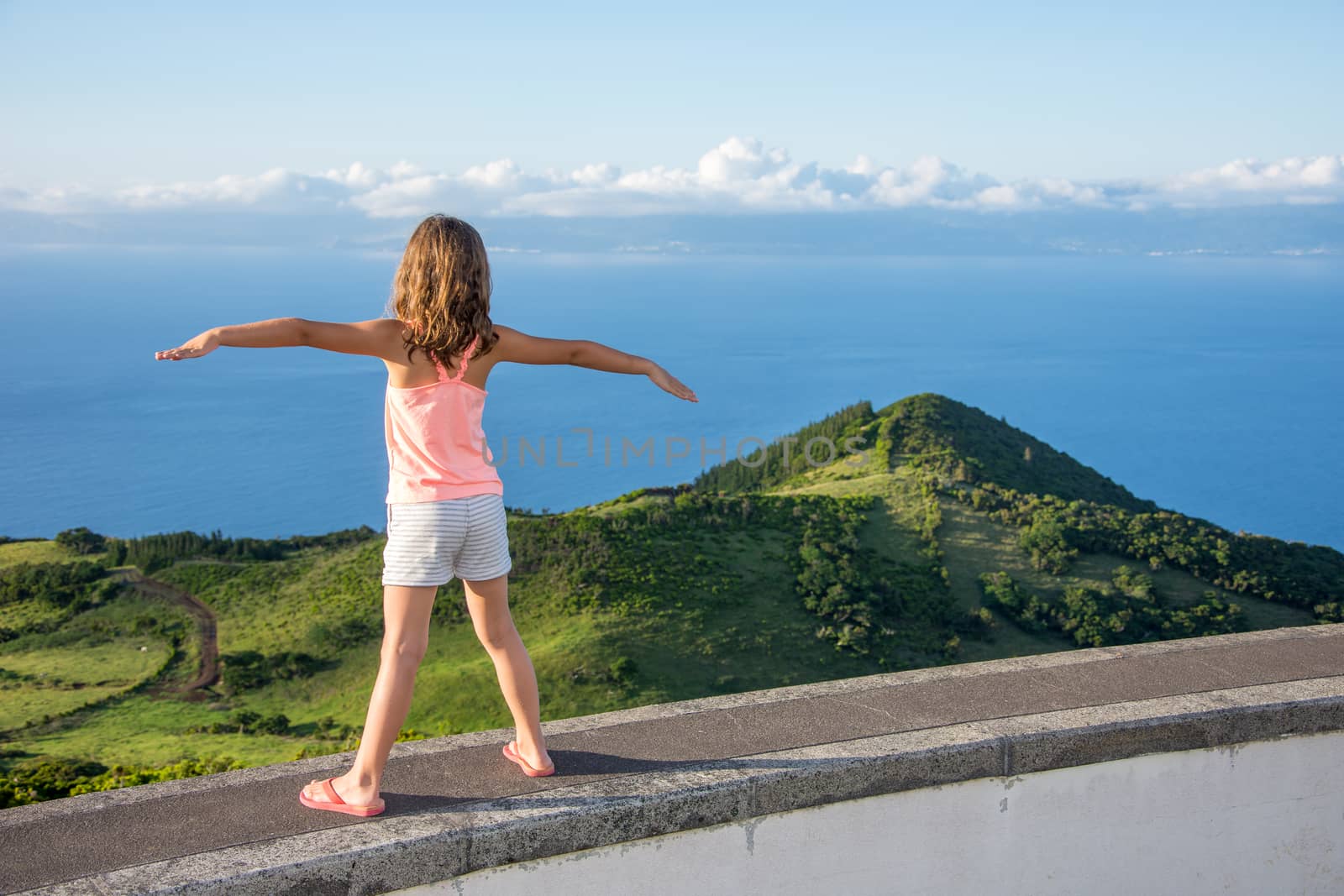 Walk on the Azores archipelago. Discovery of the island of Pico, Azores. Portugal. Madalena