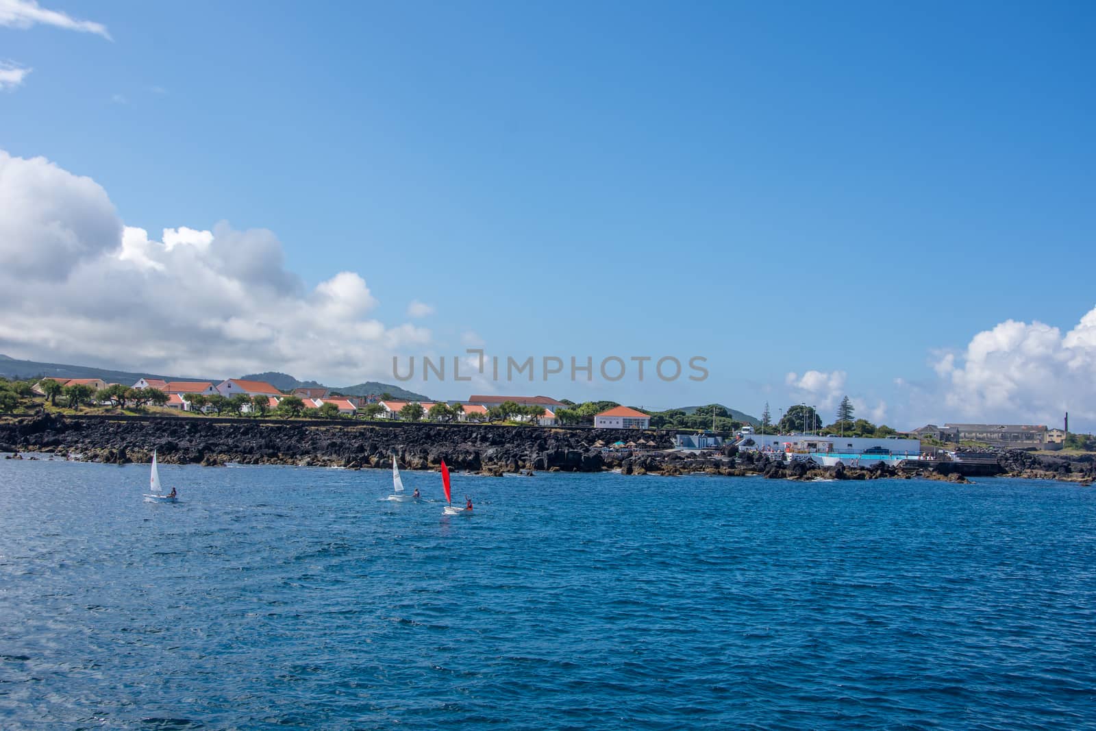 Walk on the Azores archipelago. Discovery of the island of Pico, Azores. Portugal. Madalena