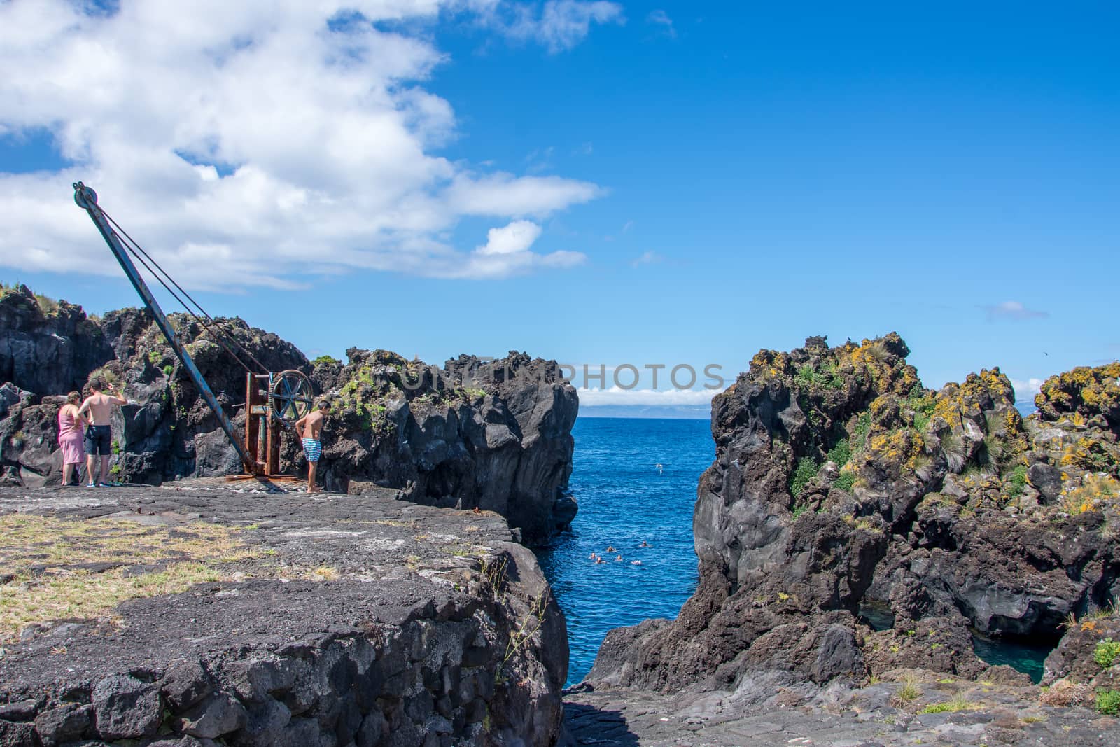 Walk on the Azores archipelago. Discovery of the island of Pico, Azores. Portugal. Madalena