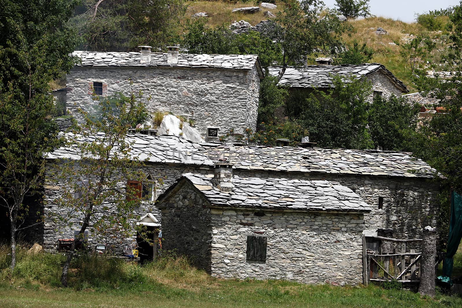 Houses in stone and white marble stones. Garfagnana,  Campocatin by Paolo_Grassi