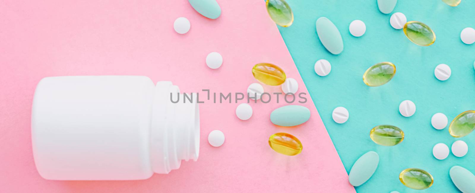 Medical pills and drugs, medicine for health care and clinical therapy