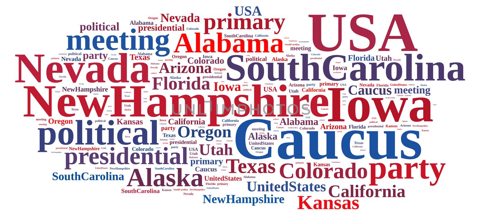 Word cloud on the Caucus in the US. by CreativePhotoSpain