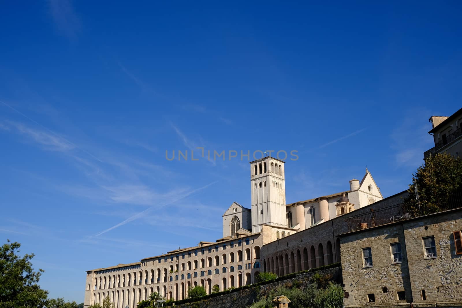 Church of San Francesco in Assisi. The basilica built in Gothic  by Paolo_Grassi