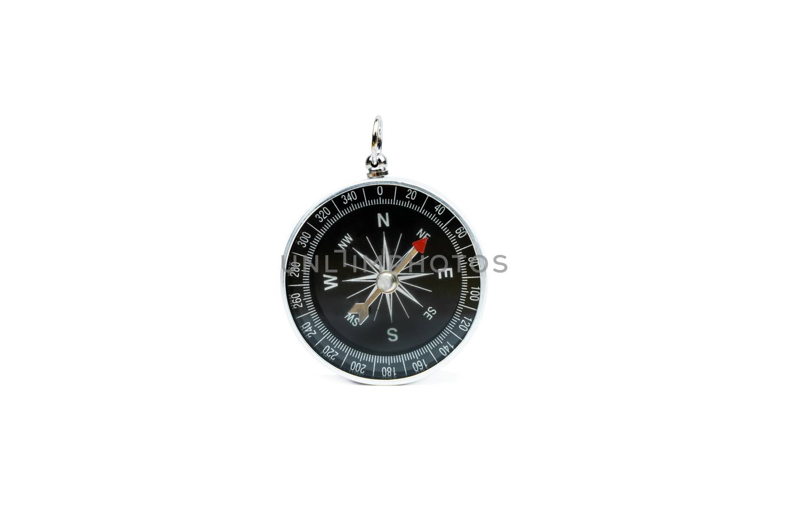 Compass on isolated white background by Buttus_casso