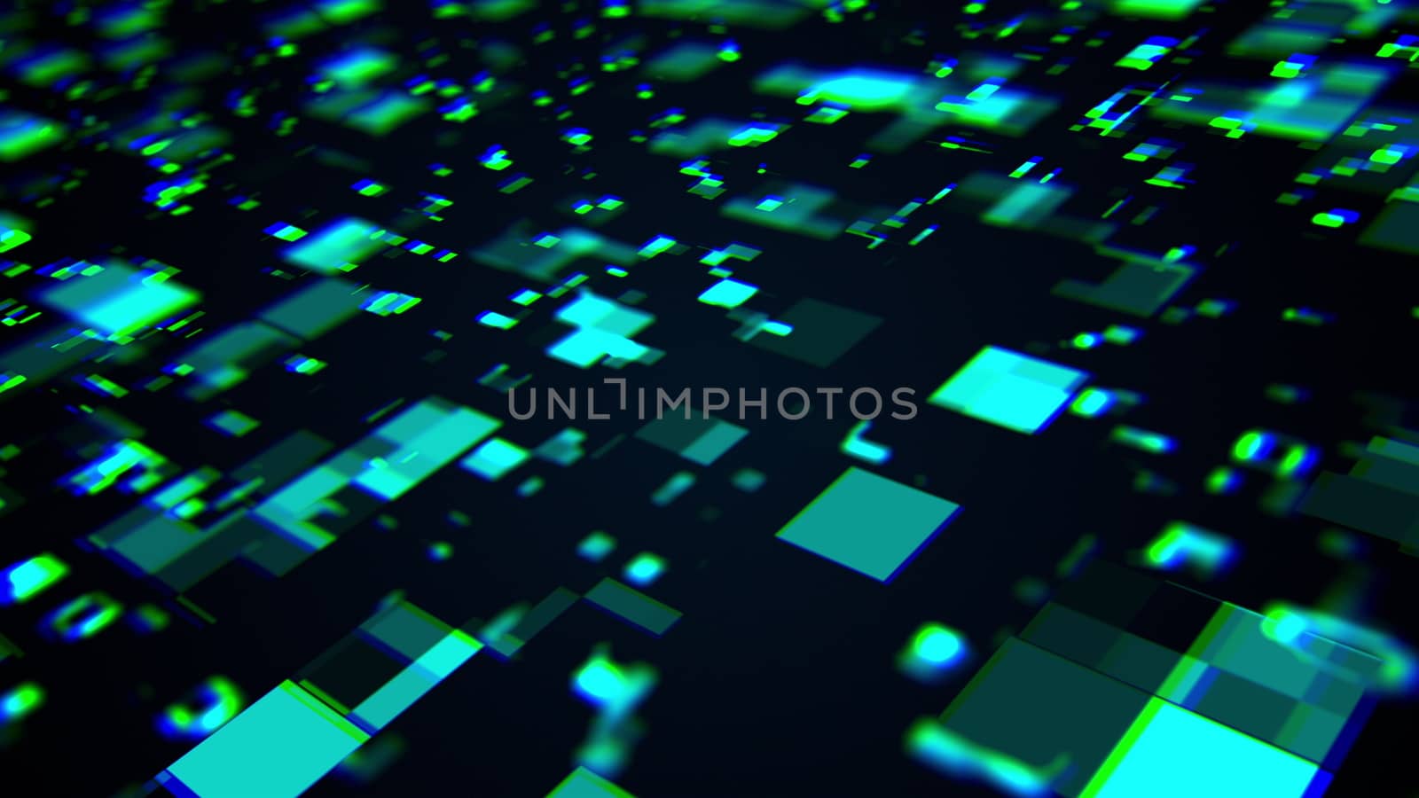 3d rendering of technology and data processing. Computer generated modern information background by nolimit046