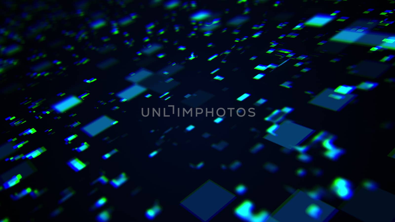 3d rendering of technology and data processing. Computer generated modern information background by nolimit046