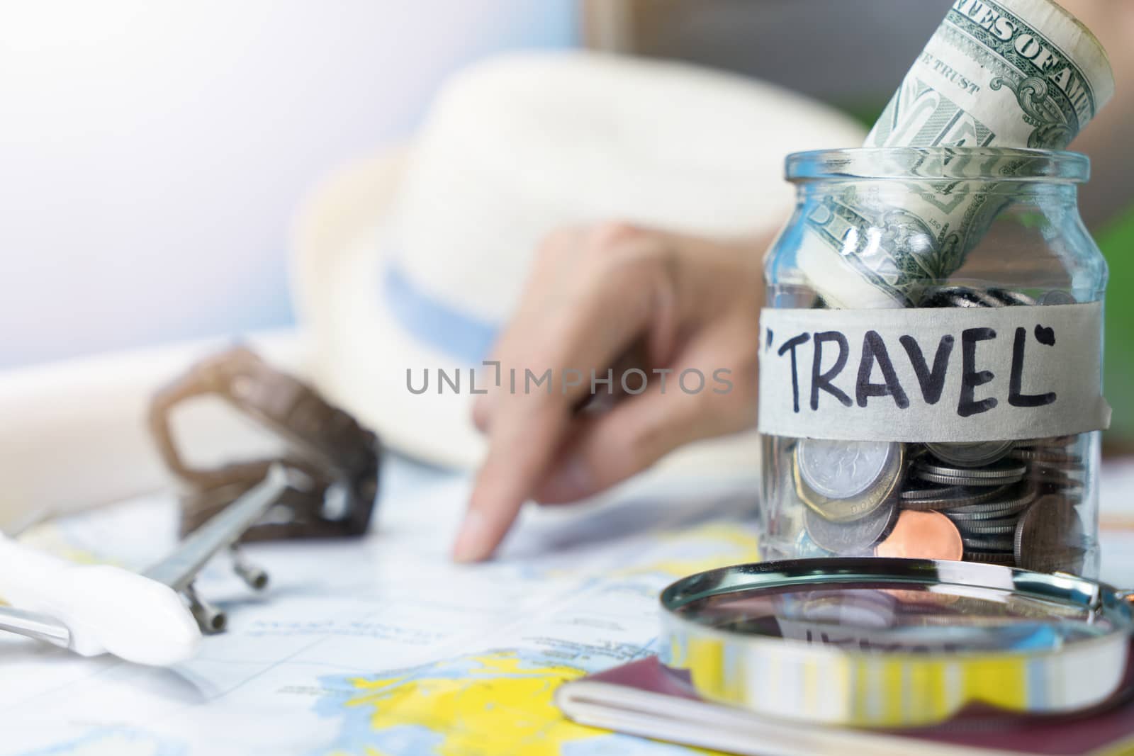 Travel budget and accessories for holiday by Buttus_casso