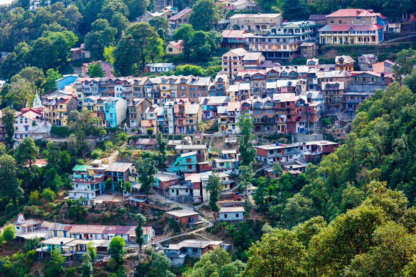 Hill station Dalhousie resort town. Chamba district of Himachal Pradesh, India.