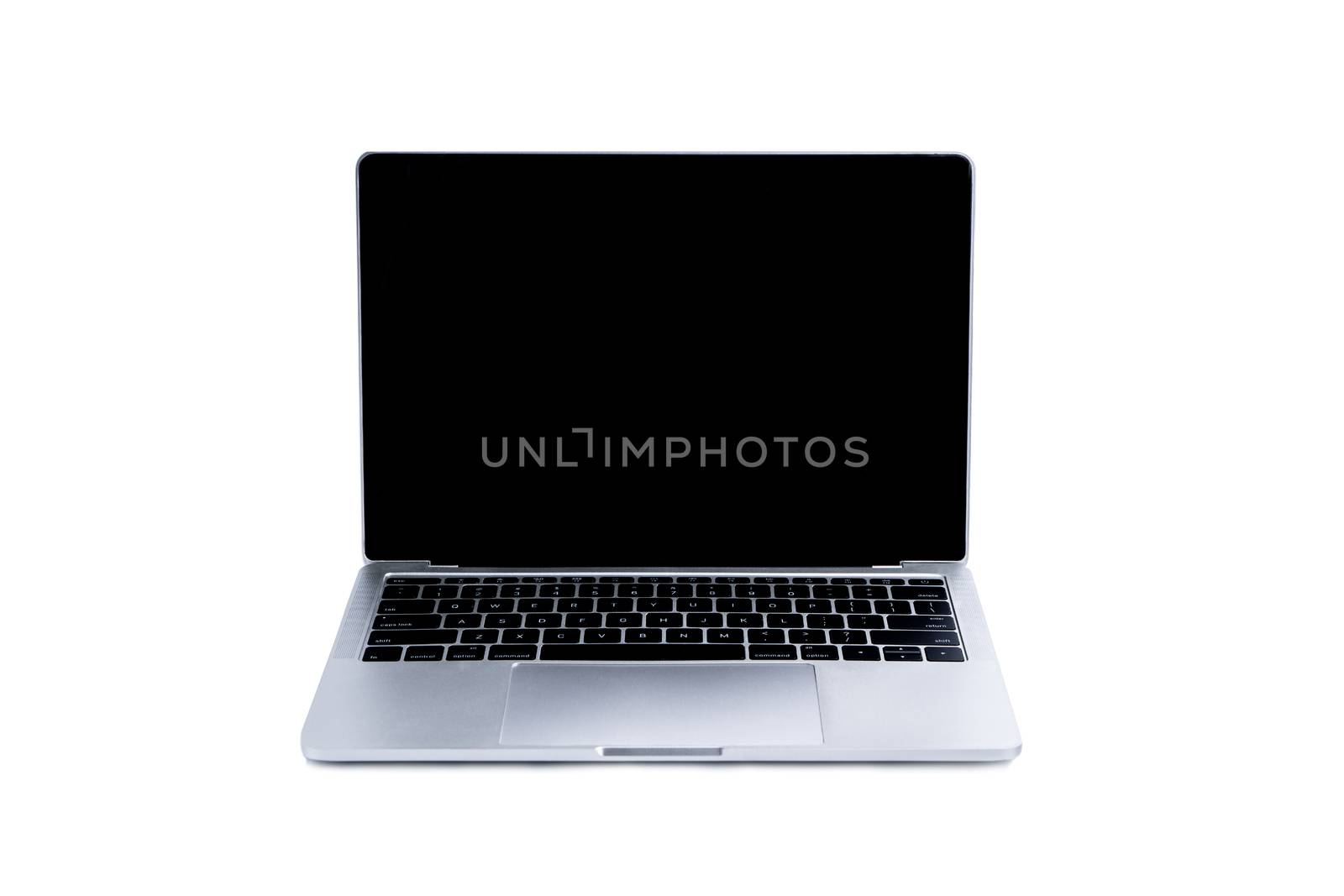 Laptop and mock up screen on white background by Buttus_casso
