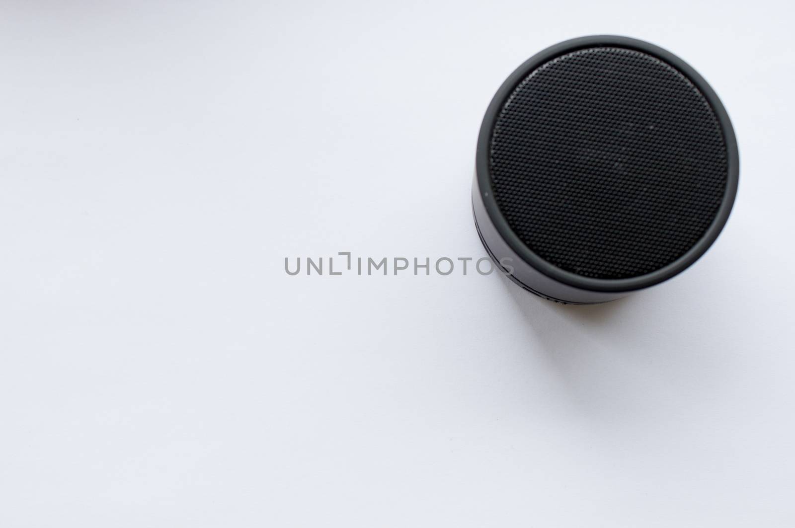 Round a music column on a white background. by AnatoliiFoto