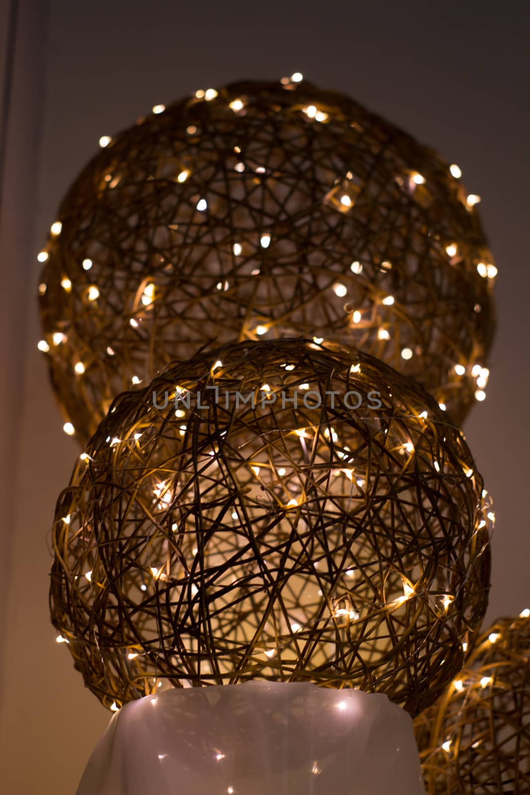 beautiful decorative wire beads as decoration for holiday by AnatoliiFoto