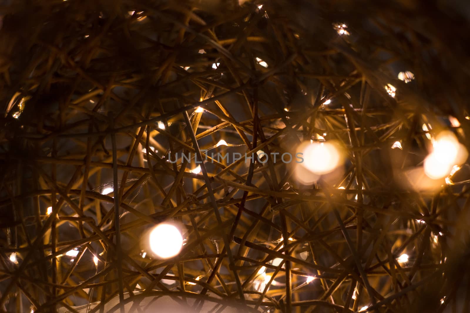 beautiful decorative wire beads as decoration for holiday by AnatoliiFoto