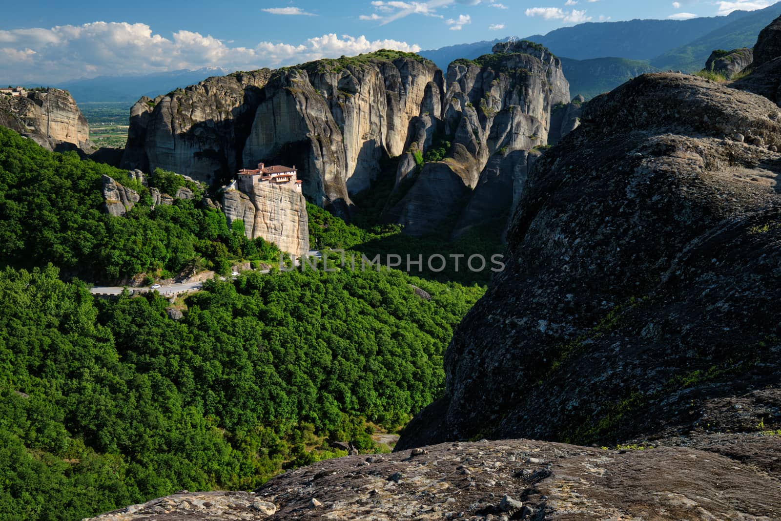 Monastery of Rousanou and Monastery of St. Stephen in Meteora in Greece by dimol