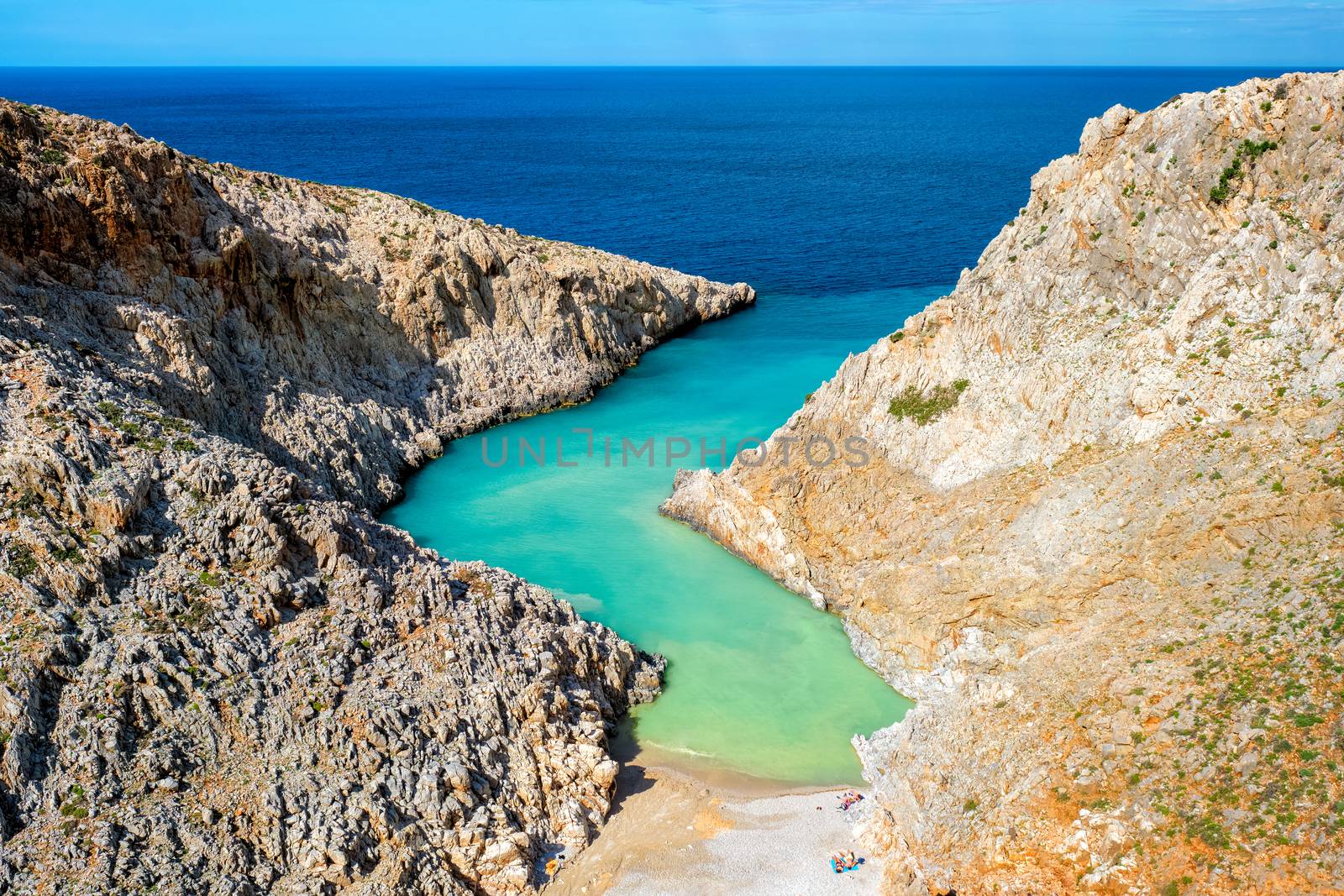Seitan Limania beach on Crete, Greece by dimol