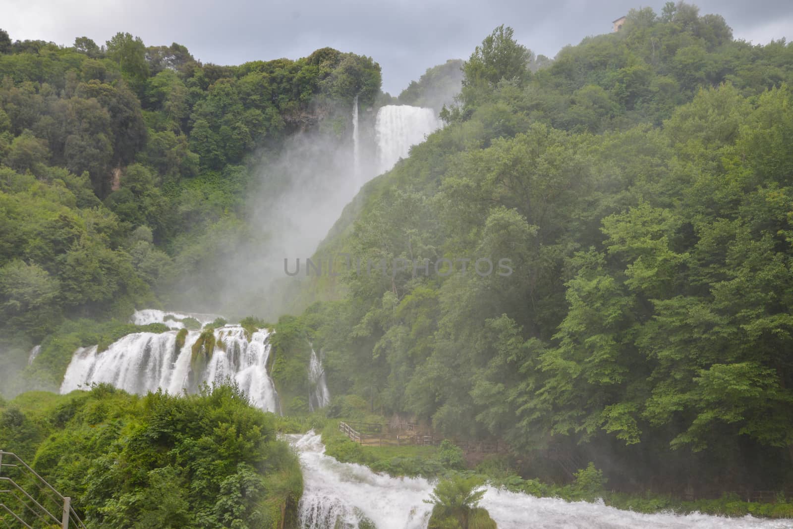 marmore waterfall the highest in europe in the province of terni umbria