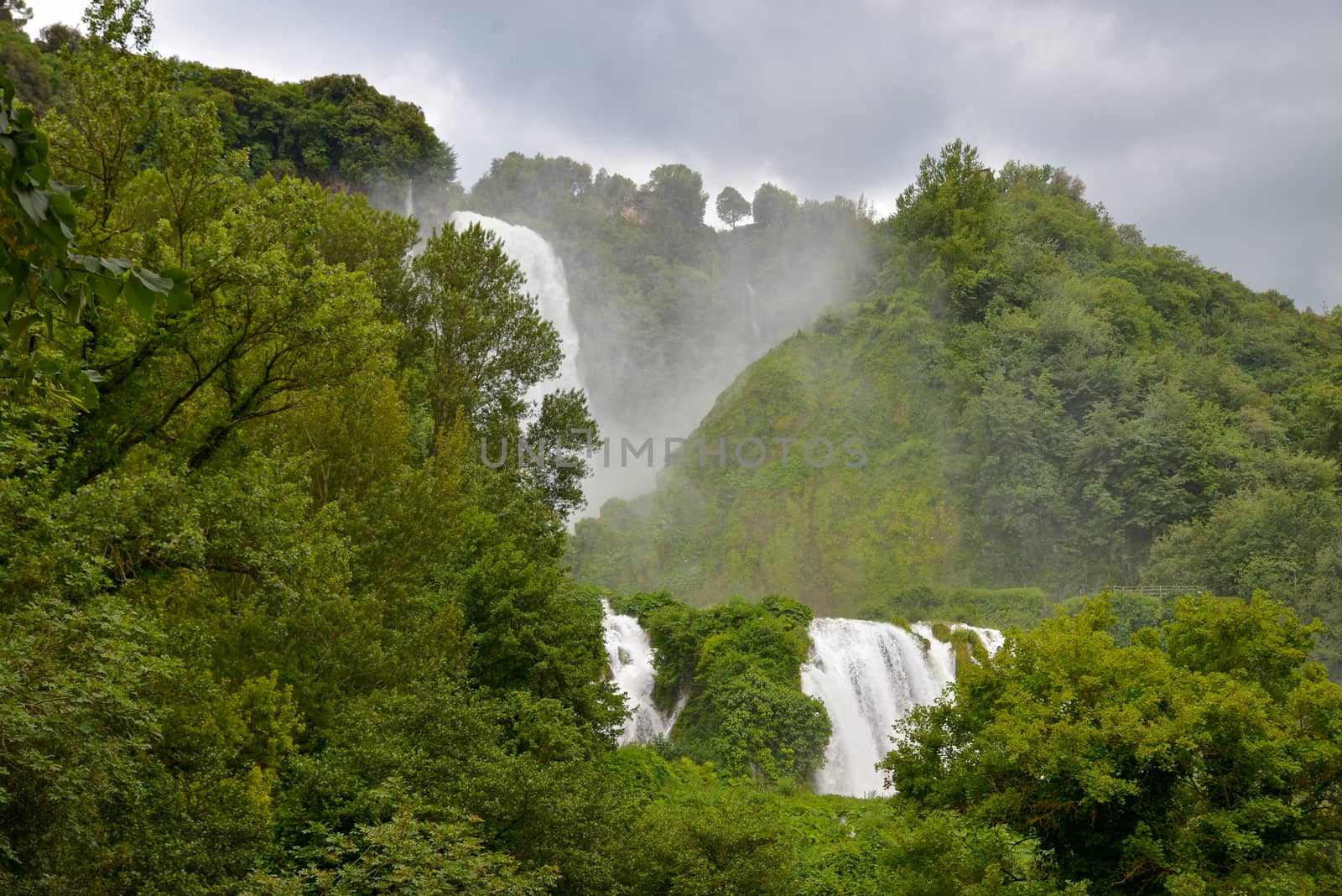 marmore waterfall the highest in europe in the province of terni umbria
