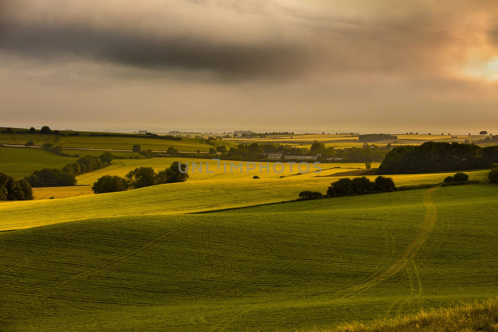 Bluestone Heath Road, Lincolnshire, UK, July 2017, Landscape vie by ElectricEggPhoto