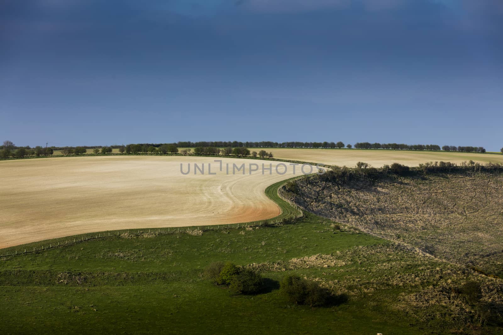 Near Nettleton, Lincolnshire, UK, July 2017, Landscape view of t by ElectricEggPhoto