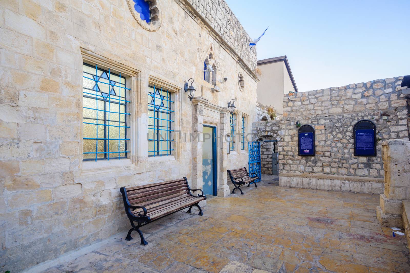 The Ashkenazi HaAri Synagogue, in the Jewish quarter, Safed (Tzf by RnDmS