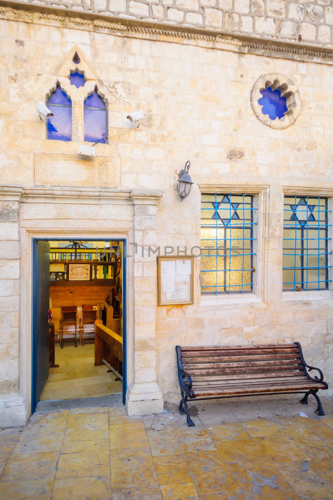 The Ashkenazi HaAri Synagogue, in the Jewish quarter, Safed (Tzf by RnDmS