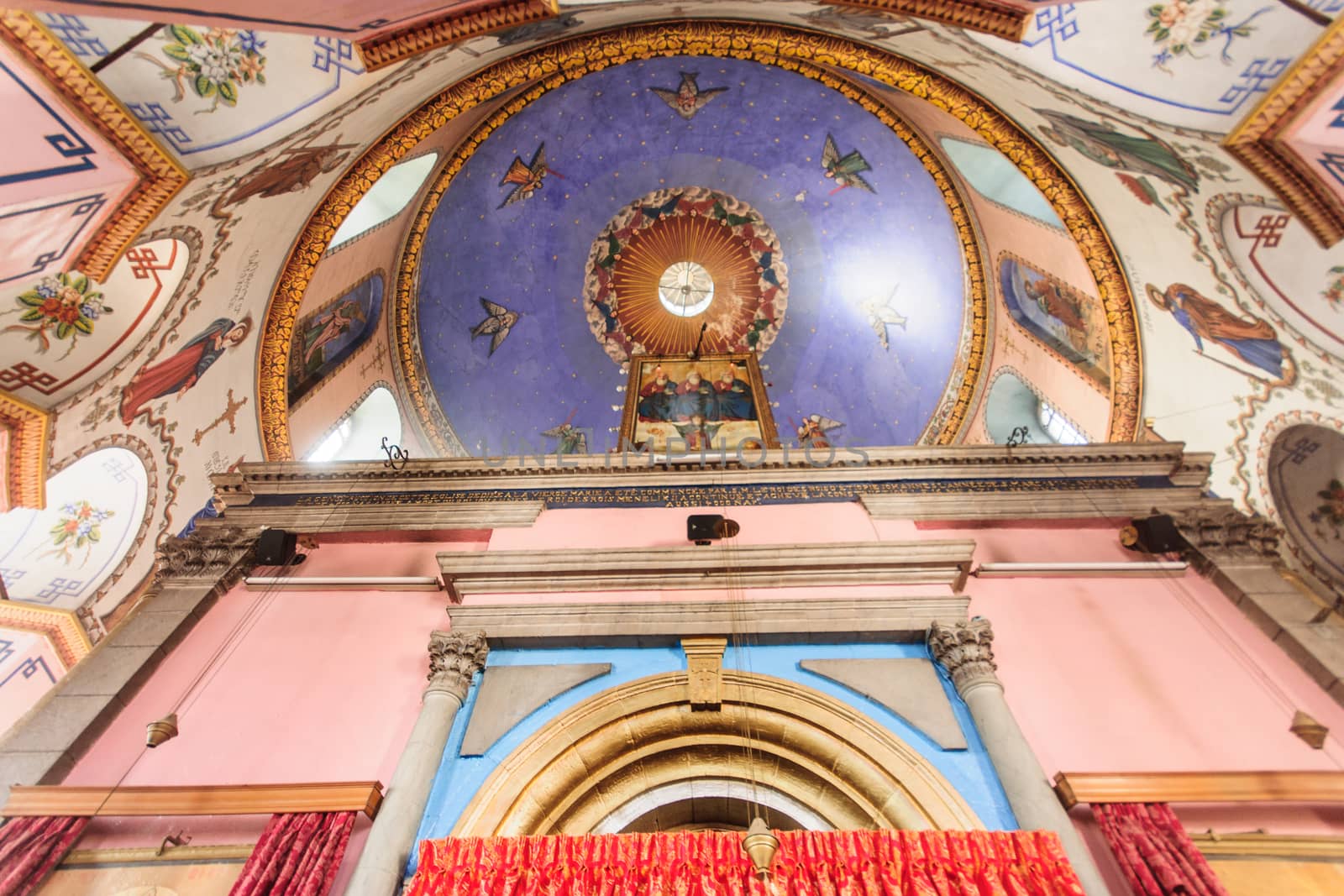 JERUSALEM, ISRAEL - APRIL 19, 2014: The Ethiopian Church on Ethiopia Street in Jerusalem, Israel. It belongs to the Ethiopian Orthodox Tewahedo Church