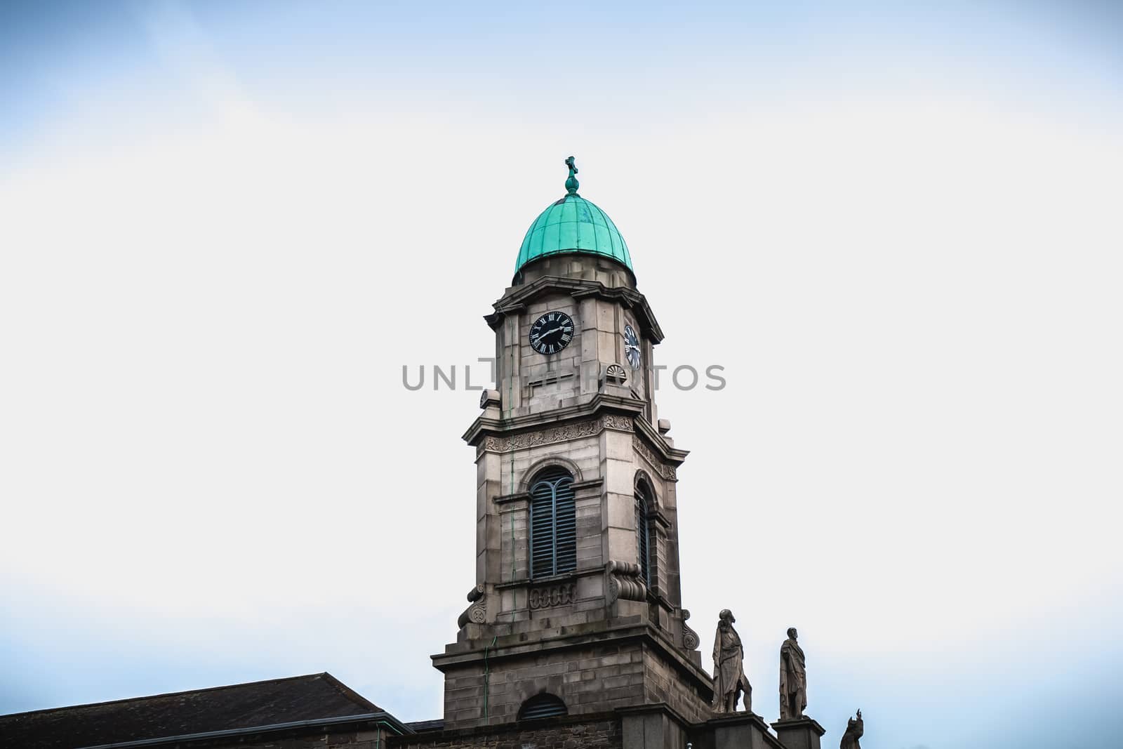 Dublin, Ireland - February 11, 2019: Saint Paul church architecture detail on a winter day