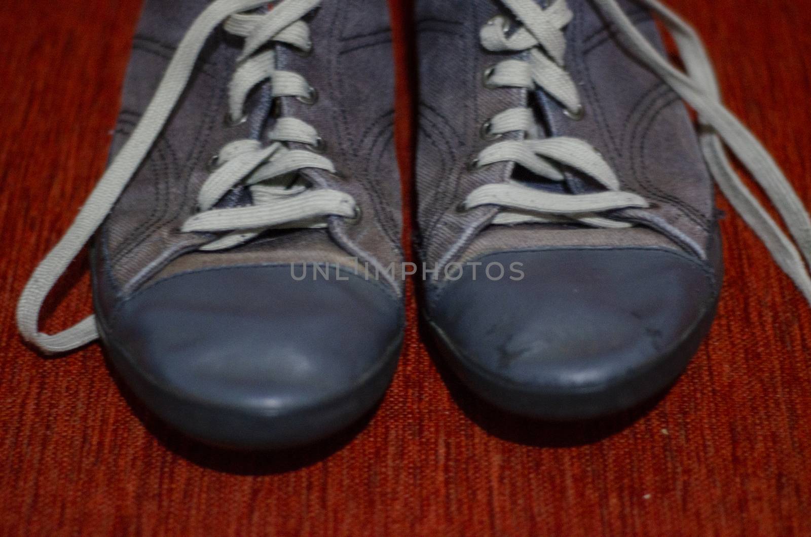 Old Grey Sport Shoes, Fashion, GYM by Hasilyus