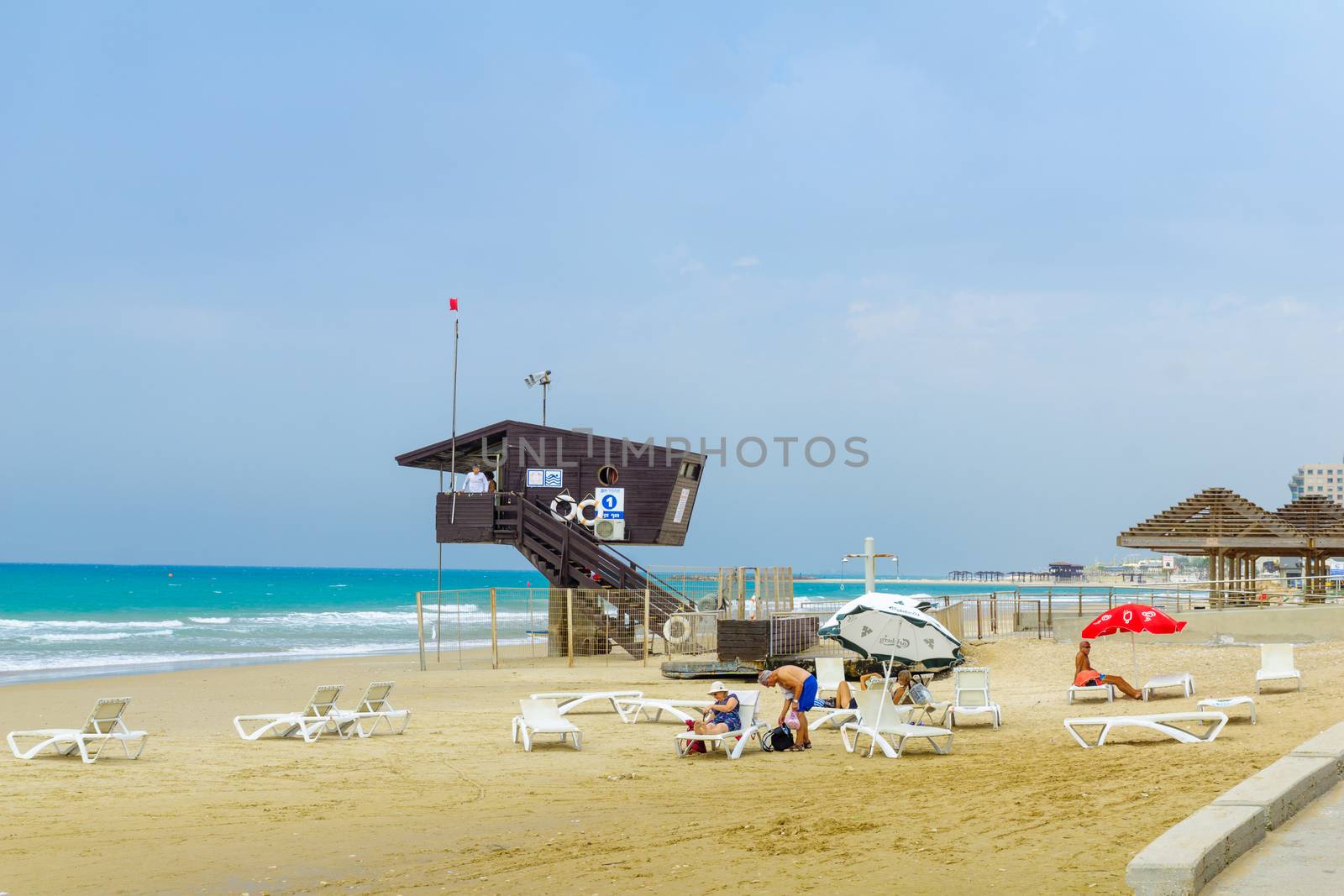 Beach promenade scene, Haifa by RnDmS