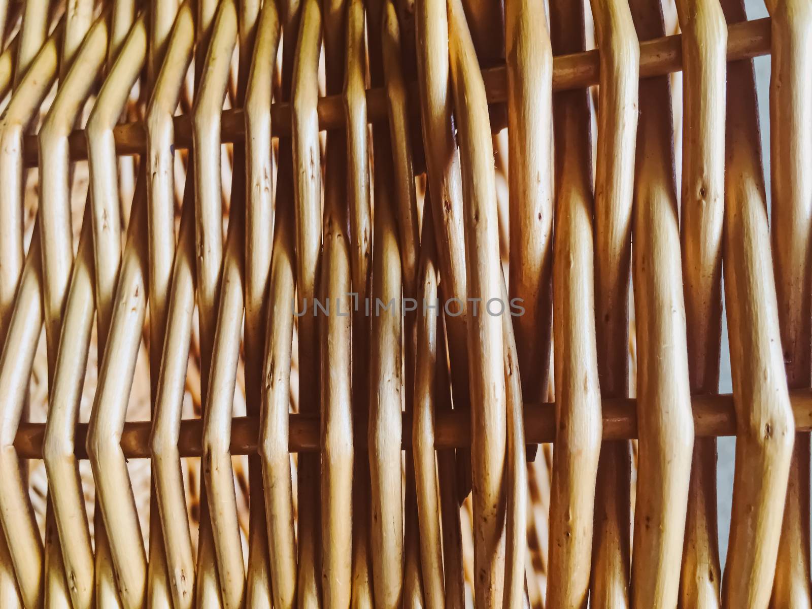 Wicker basket texture as rustic background, design and material