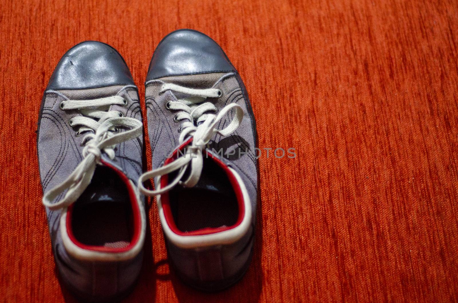 Old Grey Sport Shoes, Fashion, GYM by Hasilyus