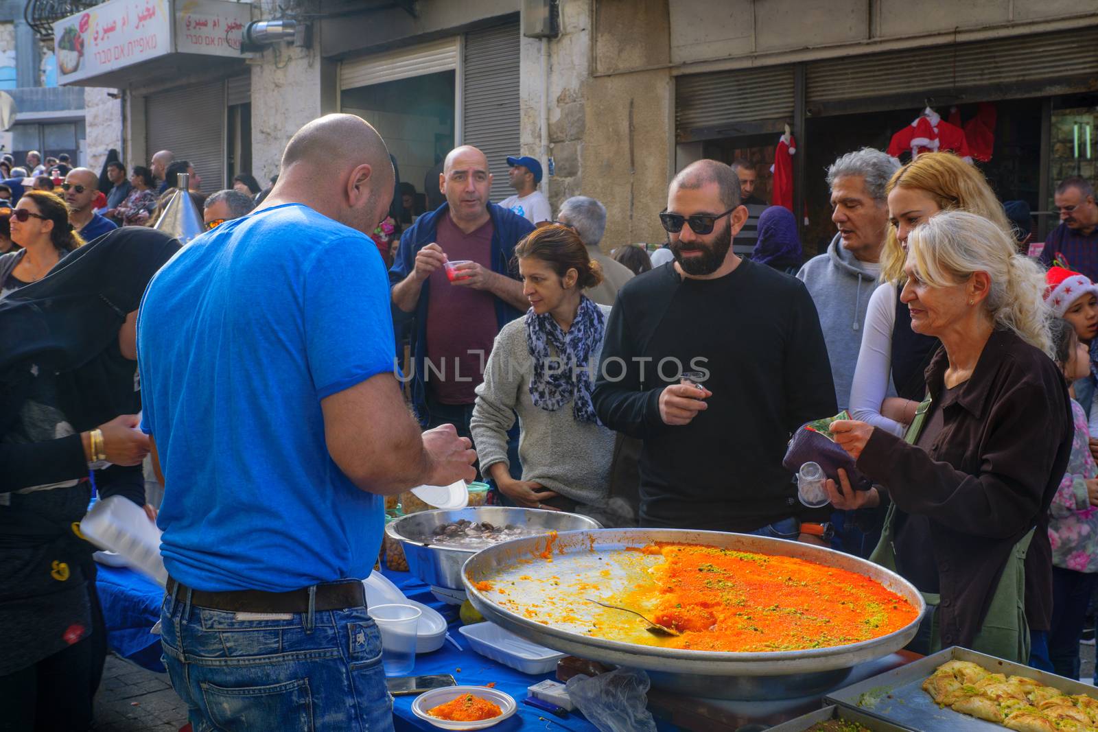 Market scene, part of the holiday of holidays in Haifa by RnDmS