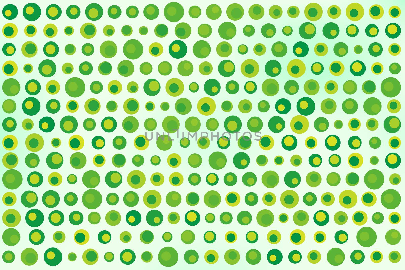 Texture background made of  green and yellow dots, or circles