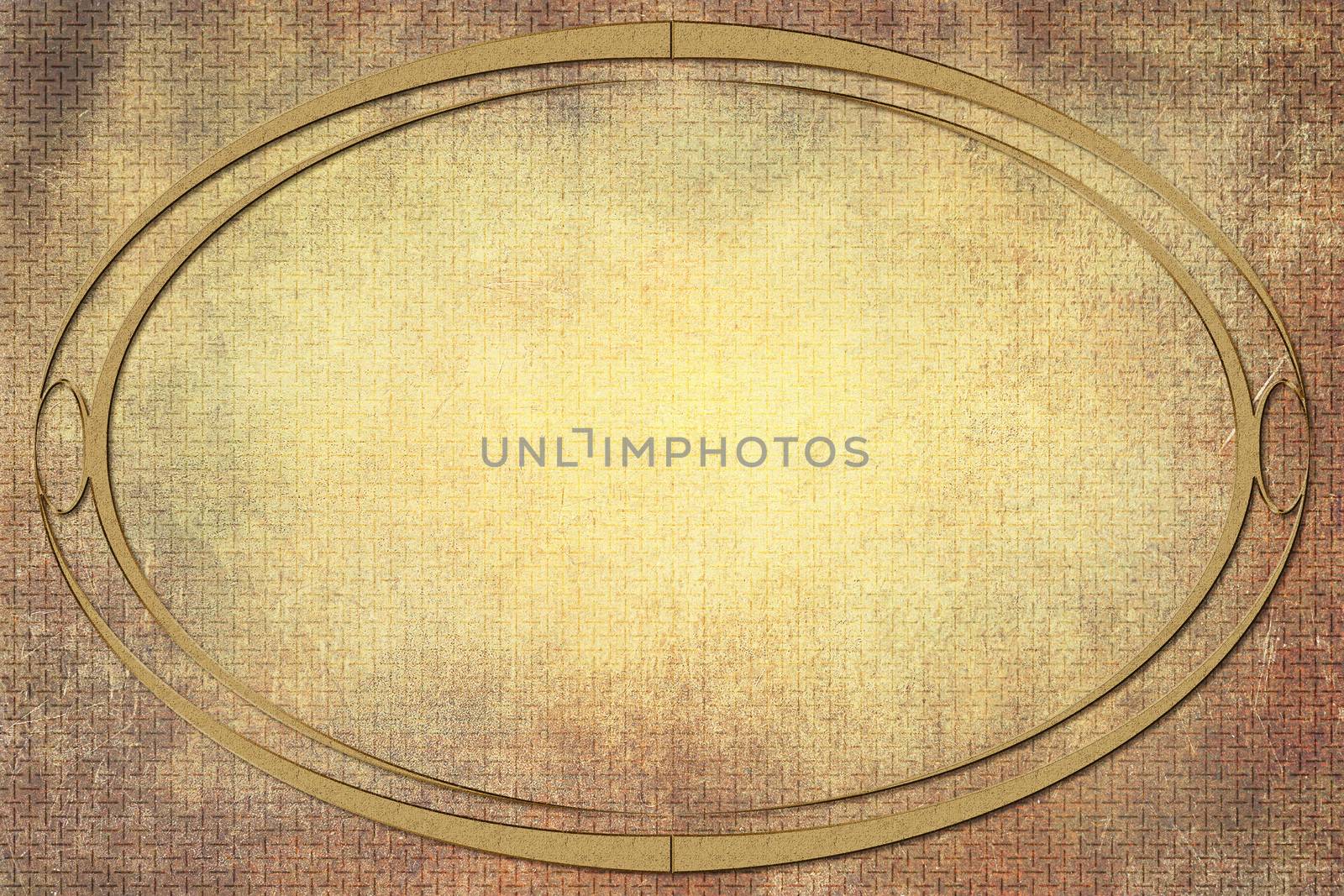Modern Oval Frame on Background With Texture by MaxalTamor
