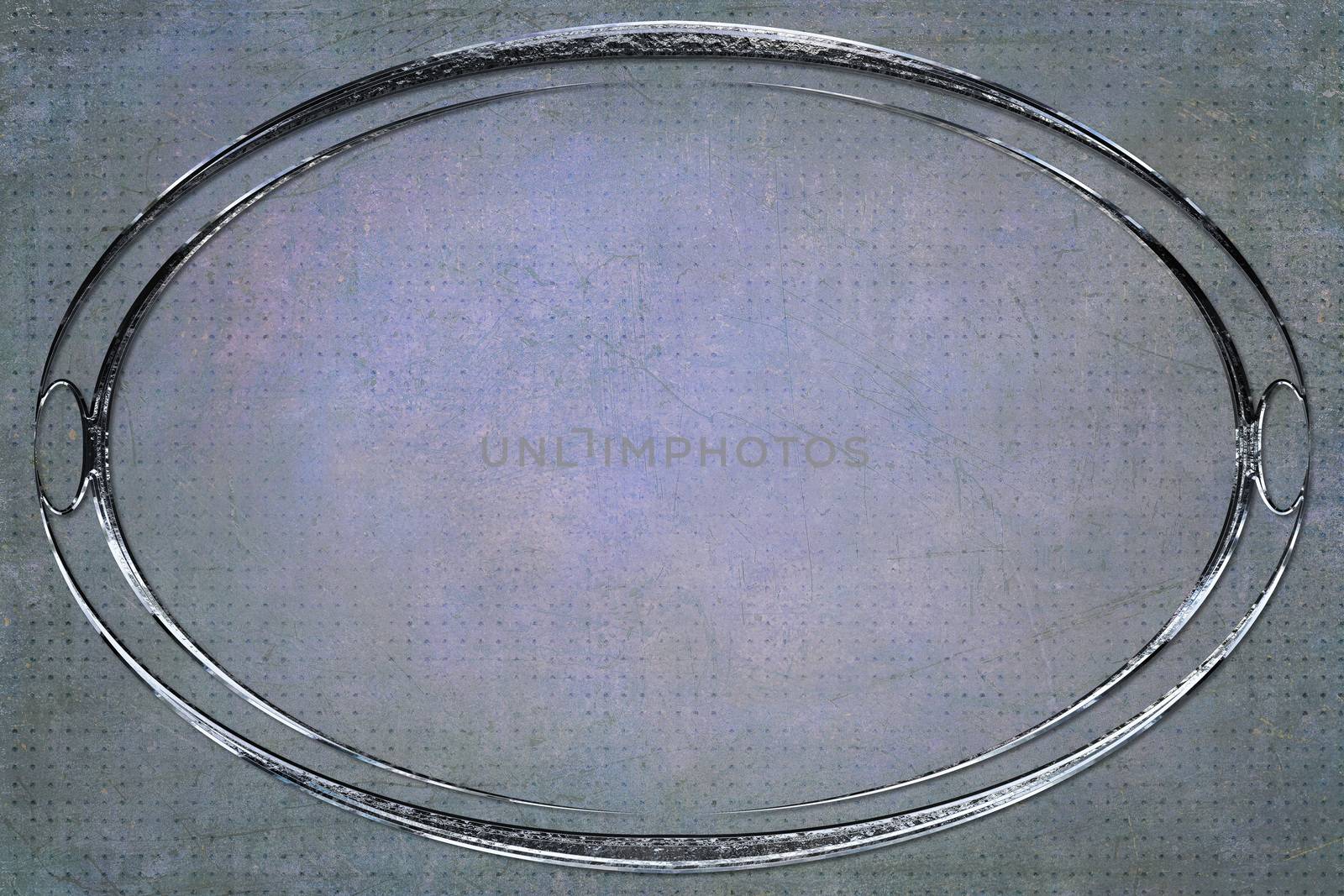 Modern Oval Frame on Background With Texture by MaxalTamor