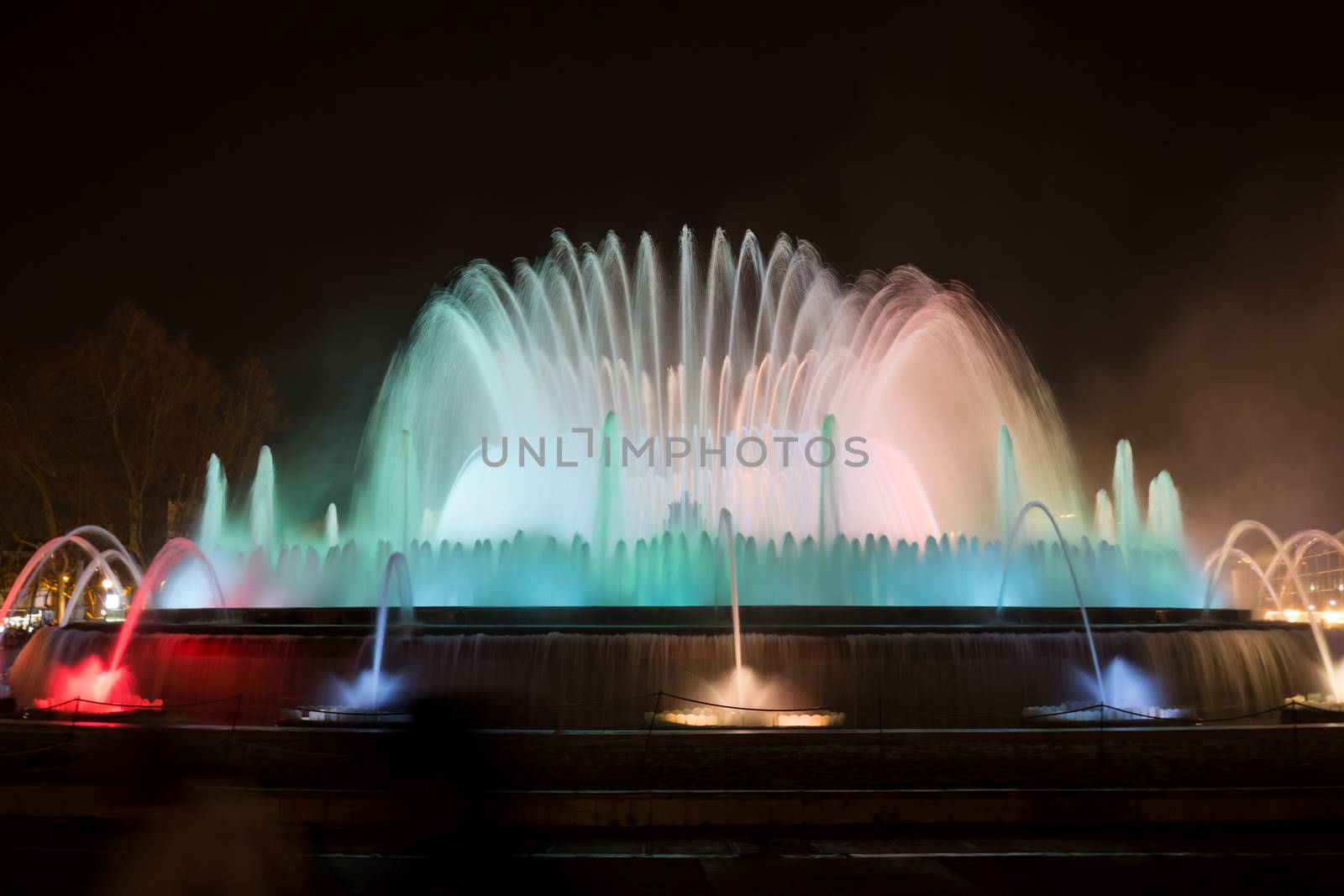 The famous Montjuic Fountain in Barcelona.Spain. by Digoarpi