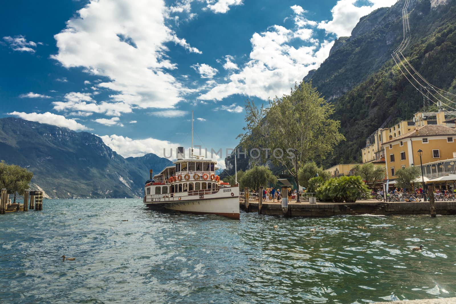 Lake Garda, Italy, Europe, August 2019, A view of the paddle ste by ElectricEggPhoto
