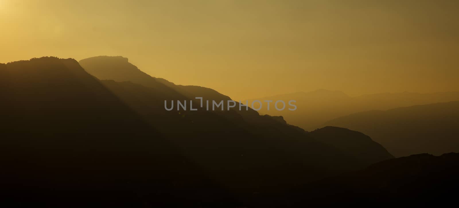 Riva del Garda, Italy, Europe, August 2019, view of mountains in by ElectricEggPhoto