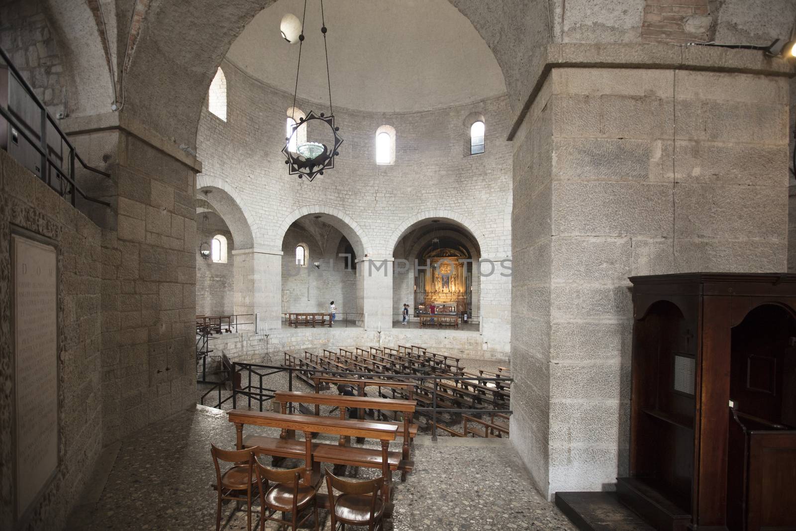 Brescia, Italy, Europe, August 2019, View of the Old Cathedral,  by ElectricEggPhoto